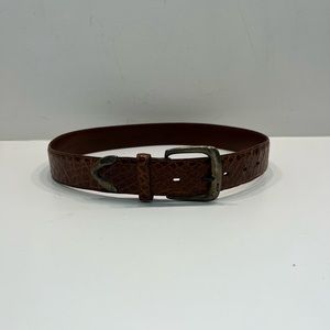 Ralph Lauren vintage western style American alligator brown belt.